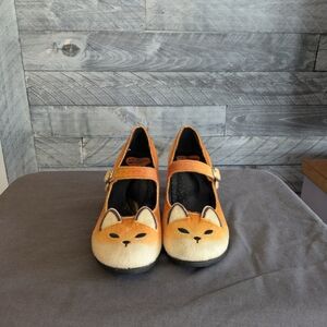 Cute Cat Face Mary Jane Shoes